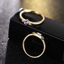 Load image into Gallery viewer, 4 PCS Women Vintage Bohemian Crystal Zircon Ring Set, 6, 7, 8, 9, 5, 10, 11