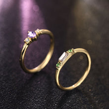 Load image into Gallery viewer, 4 PCS Women Vintage Bohemian Crystal Zircon Ring Set, 6, 7, 8, 9, 5, 10, 11