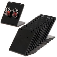 Load image into Gallery viewer, 10 Pcs/Set Earrings Shelf Display Stand Holder L Shape Rectangle Acrylic Professional Ear Stud Jewelry Show Bracket Rack Show