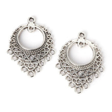Load image into Gallery viewer, 6 PCS Zinc Alloy Antique Silver DIY Metal Charms Pendants
