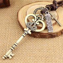 Load image into Gallery viewer, Fashion Retro Large Crown Key Pendants