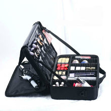 Load image into Gallery viewer, Makeup Bag Embroidery Manicure Portable Clapboard Toolbox, Mini, Small, Medium, Large, Large With Mirror, Extra Large