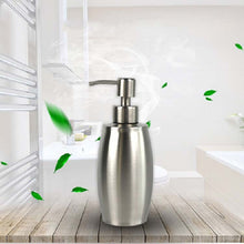 Load image into Gallery viewer, Stainless Steel Soap Dispenser Oval Hand Sanitizer Bottle, SH158