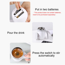 Load image into Gallery viewer, Electric Stirring Cup Milkshake Coffee Stirring Cup, Electric (White), Electric (Brown)