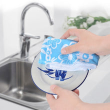Load image into Gallery viewer, 4 PCS / Set Microfiber Printed Flowers Cloth Cleaning Cloth, Microfiber Printed Towels