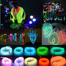 Load image into Gallery viewer, Flexible LED Light EL Wire String Strip Rope Glow Decor Neon Lamp USB Controlle  3M Energy saving Mask glasses glow line F277, TBD0156472001A, TBD0156472001B, TBD0156472001C, TBD0156472001D, TBD0156472001E, TBD0156472001F, TBD0156472001G, TBD0156472001...