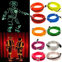 Load image into Gallery viewer, Flexible LED Light EL Wire String Strip Rope Glow Decor Neon Lamp USB Controlle  3M Energy saving Mask glasses glow line F277, TBD0156472001A, TBD0156472001B, TBD0156472001C, TBD0156472001D, TBD0156472001E, TBD0156472001F, TBD0156472001G, TBD0156472001...