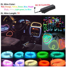 Load image into Gallery viewer, Flexible LED Light EL Wire String Strip Rope Glow Decor Neon Lamp USB Controlle  3M Energy saving Mask glasses glow line F277, TBD0156472001A, TBD0156472001B, TBD0156472001C, TBD0156472001D, TBD0156472001E, TBD0156472001F, TBD0156472001G, TBD0156472001...