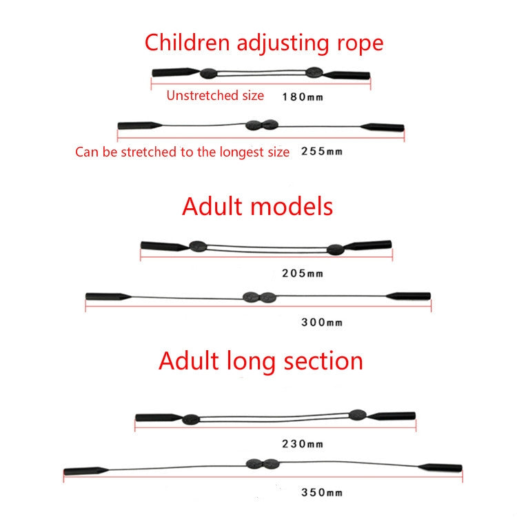 Adjustable Glasses Lanyard Sports Glasses Non-slip Ear Hook Cover, Size:25cm for Children