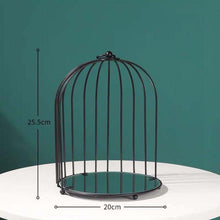 Load image into Gallery viewer, Cosmetic Storage Rack Bird Cage Desktop Shelf Dresser Skin Care Finishing Rack, Small Black, Large Black, Small Gold, Large Gold