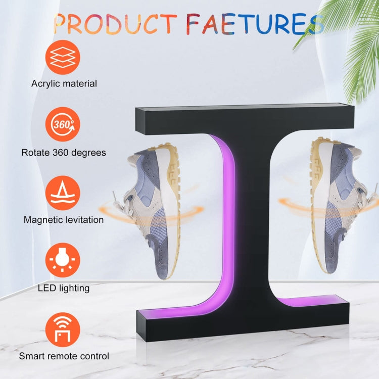 LM-011 LED Lighting Magnetic Levitation Shoes Display Stand