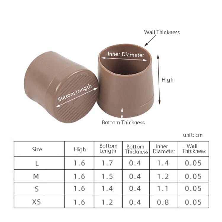 4 Pairs Noise Cancelling Heel Covers Anti-Slip High Heels Protective Caps, XS, S, M, L