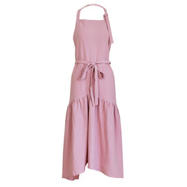 Cotton Linen Fishtail Long Slim Fit Apron Florist Manicure Shop Overalls