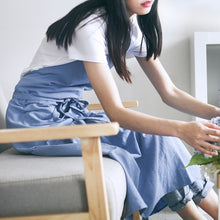 Load image into Gallery viewer, Cotton Linen Fishtail Long Slim Fit Apron Florist Manicure Shop Overalls