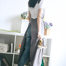 Load image into Gallery viewer, Cotton Linen Fishtail Long Slim Fit Apron Florist Manicure Shop Overalls