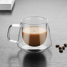 Load image into Gallery viewer, Double Wall Mug Office Mugs Heat Insulation Double Coffee Mug Coffee Glass Cup, Labeled, No label