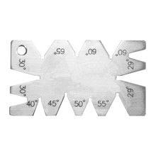 Load image into Gallery viewer, Stainless Steel Screw Thread Cutting Angle Gauge Measuring Tool, Cutting Angle Gauge