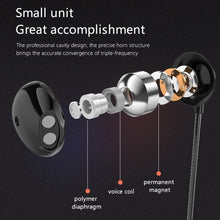 Load image into Gallery viewer, PTM D31 Earphone Stereo Bass Eardphones with Mic Handsfree Sport Gaming Eardphones for Mobile Phones Samsung Xiaomi