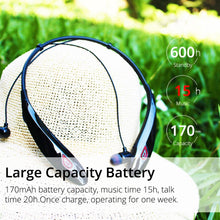 Load image into Gallery viewer, Large Capacity Bettery Handsfree Sport Wireless Bluetooth Stereo Earphones with Mic