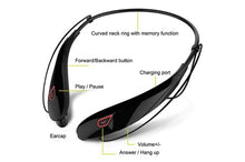Load image into Gallery viewer, Large Capacity Bettery Handsfree Sport Wireless Bluetooth Stereo Earphones with Mic