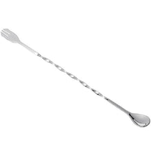 Load image into Gallery viewer, 2 PCS Stainless Steel Long Handle Fork Spoon Cocktail Ice Stirrer Double Head Wine Mixing Stick