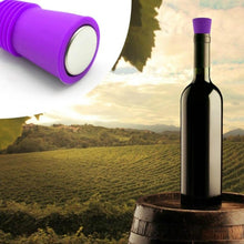 Load image into Gallery viewer, Food Grade Silicone Wine Stopper Creative Preservation Bottle Stopper, Preservation Bottle Stopper(Purple), Preservation Bottle Stopper(Red), Preservation Bottle Stopper(Blue), Preservation Bottle Stopper(Green)