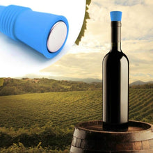 Load image into Gallery viewer, Food Grade Silicone Wine Stopper Creative Preservation Bottle Stopper, Preservation Bottle Stopper(Purple), Preservation Bottle Stopper(Red), Preservation Bottle Stopper(Blue), Preservation Bottle Stopper(Green)