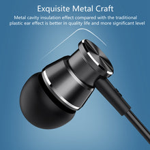Load image into Gallery viewer, Langsdom M305 Bass Earphone for Phone 3.5mm In-ear Metal Earphones with HD Mic Earbuds for xiaomi iPhone Samsung