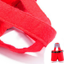 Load image into Gallery viewer, Santa Claus Suspenders Pants Candy Bottle Gift Bag Decoration, Santa Claus Bottle Bag
