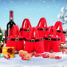 Load image into Gallery viewer, Santa Claus Suspenders Pants Candy Bottle Gift Bag Decoration, Santa Claus Bottle Bag