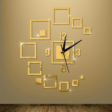Load image into Gallery viewer, Wall Clocks Mirror 3D Stereo Acrylic Living Room Bedroom Decoration Wall Clock Fashion DIY Creative Wall Clock