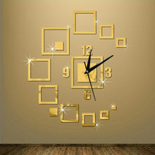 Load image into Gallery viewer, Wall Clocks Mirror 3D Stereo Acrylic Living Room Bedroom Decoration Wall Clock Fashion DIY Creative Wall Clock