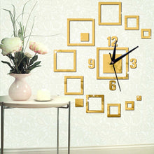 Load image into Gallery viewer, Wall Clocks Mirror 3D Stereo Acrylic Living Room Bedroom Decoration Wall Clock Fashion DIY Creative Wall Clock