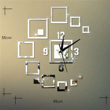 Load image into Gallery viewer, Wall Clocks Mirror 3D Stereo Acrylic Living Room Bedroom Decoration Wall Clock Fashion DIY Creative Wall Clock