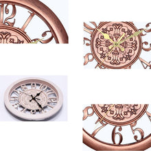 Load image into Gallery viewer, Home Round Retro Living Room Quartz Wall Clock