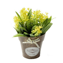 Load image into Gallery viewer, Fake Flowers Grass With Plastic Artificial Potted Flowers For Rustic Garden Farmhouse Decoration