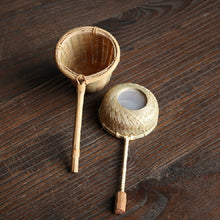 Load image into Gallery viewer, Bamboo Woven Creative Filter Reusable Filter Tea Colander Gadget, Calabash Double Section Tea Leak, Calabash Single Section Tea Leak, Bamboo Root Tea Leak, Bamboo Pole Gauze Plum Tea Leak, Bamboo Pole Hole Tea Leak, Rattan Tea Drain with Handle        ...