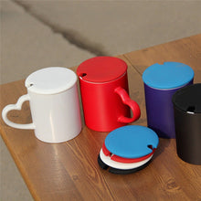 Load image into Gallery viewer, 5 PCS Creative Cup Lids Food-grade Silicone Cup Cover Heat-resistant Safe Healthy Silicone Lid with Gap