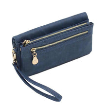 Load image into Gallery viewer, Women Long Wallet Female High Capacity Double Zippers Clutch Purse