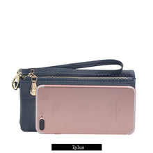 Load image into Gallery viewer, Women Long Wallet Female High Capacity Double Zippers Clutch Purse