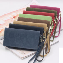 Load image into Gallery viewer, Women Long Wallet Female High Capacity Double Zippers Clutch Purse