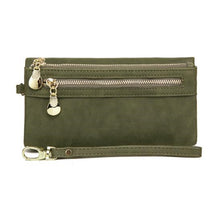Load image into Gallery viewer, Women Long Wallet Female High Capacity Double Zippers Clutch Purse