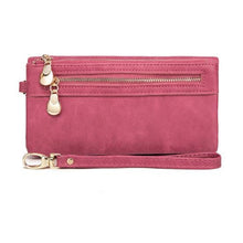 Load image into Gallery viewer, Women Long Wallet Female High Capacity Double Zippers Clutch Purse