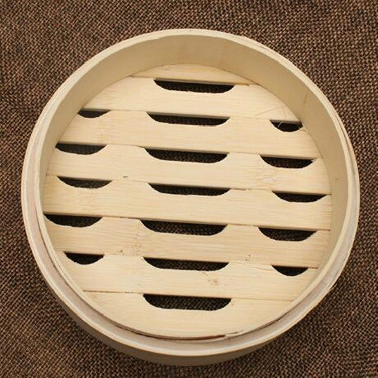 Xiaolongbao Bamboo Steamer Household Steamed Dumpling Cage Drawer Multi Layer Deepened Bamboo Steaming Rack, 10cm Cover, 10cm Cage, 13cm Cover, 13cm Cage