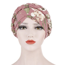 Load image into Gallery viewer, Women Printed Brushed Milk Silk Turban Hat Short Pullover Hat