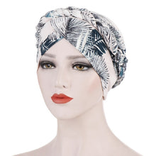 Load image into Gallery viewer, Women Printed Brushed Milk Silk Turban Hat Short Pullover Hat
