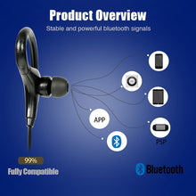 Load image into Gallery viewer, AiWei BT-01 Wireless Bluetooth Earphone with Microphone Hook Sports Earphone