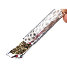 Load image into Gallery viewer, LScook Stainless Steel Tea Strainer Amazing Tea Infuser Pipe Design Touch Feel Good Holder Tool Tea Spoon Infuser Filter, Pipe Shape