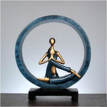 Load image into Gallery viewer, Modern Abstract Art Resin Yoga Pose Statue Yoga Studio Decorations