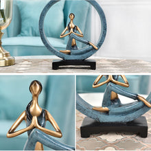 Load image into Gallery viewer, Modern Abstract Art Resin Yoga Pose Statue Yoga Studio Decorations